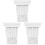 3Pcs White Decorative PU Corbels European Style Brackets 3