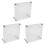 3Pcs Chic Transparent Acrylic Cd Stand Racks for Desktop and DIY 4