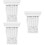 3Pcs White Decorative PU Corbels European Style Brackets 8