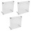 3Pcs Chic Transparent Acrylic Cd Stand Racks for Desktop and DIY 5