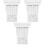 3Pcs White Decorative PU Corbels European Style Brackets 4