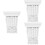 3Pcs White Decorative PU Corbels European Style Brackets 7