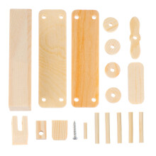 5Sets Wooden Glider Assembling Toy Kids DIY Educational Handmade Craft