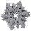 48Pcs Grey Felt Christmas Drink Coasters Snowflake Shape Home Cup Mats 2