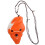 3Pcs Smooth Ceramic 6-Hole Ocarina Orange Conch Shape Wind Instrument 1