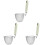 3Pcs Silver Pasta Strainer Basket with Handle Rust-Proof Noodle Cooker 4