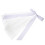2Pcs Bridal Mesh Veil White Wedding Hair Decor Durable Polyester 1