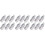 18Pcs Durable Steel Cable Tensioner Tools Silver for Wire Rope 5