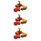 3Pcs Electric Train Toy Plastic Plaything for Kids Playing 8