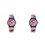 2Pcs Waterproof Children Watch Red Camouflage Durable Adjustable 9