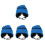 4Pcs Blue Rugby Protected Hats Breathable Comfortable Scrum Cap Gear 8