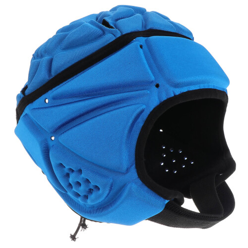 4Pcs Blue Rugby Protected Hats Breathable Comfortable Scrum Cap Gear 1