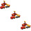 3Pcs Electric Train Toy Plastic Plaything for Kids Playing 9