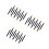 30Pcs Sewing Internal Handbag Hinges Black Flex Frames for Purse Craft 4