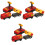 3Pcs Electric Train Toy Plastic Plaything for Kids Playing 3