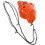 3Pcs Smooth Ceramic 6-Hole Ocarina Orange Conch Shape Wind Instrument 2