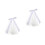 2Pcs Bridal Mesh Veil White Wedding Hair Decor Durable Polyester 6
