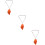 3Pcs Smooth Ceramic 6-Hole Ocarina Orange Conch Shape Wind Instrument 8