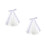 2Pcs Bridal Mesh Veil White Wedding Hair Decor Durable Polyester 4