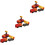 3Pcs Electric Train Toy Plastic Plaything for Kids Playing 5