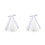 2Pcs Bridal Mesh Veil White Wedding Hair Decor Durable Polyester 8