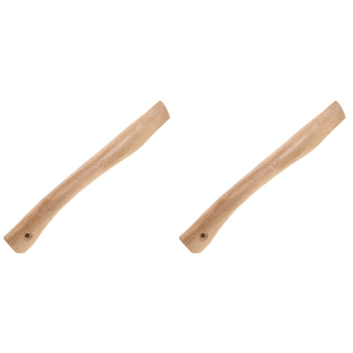 2Pcs Handle Replacement Khaki Wood Handle Durable Grip 1