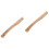 2Pcs Handle Replacement Khaki Wood Handle Durable Grip 3