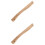 2Pcs Handle Replacement Khaki Wood Handle Durable Grip 4