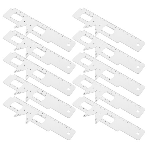 30Pcs White Plastic Pd Ruler Pupillary Distance Meter for Eyeglasses 2