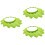3Pcs Infant Shower Cap Green Soft Elastic Baby Bath Shampoo Shield 6