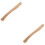 2Pcs Handle Replacement Khaki Wood Handle Durable Grip 5