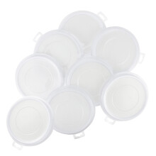 16Pcs Plastic Washable Ink Pads for Office, Craft, and Fingerprint Use