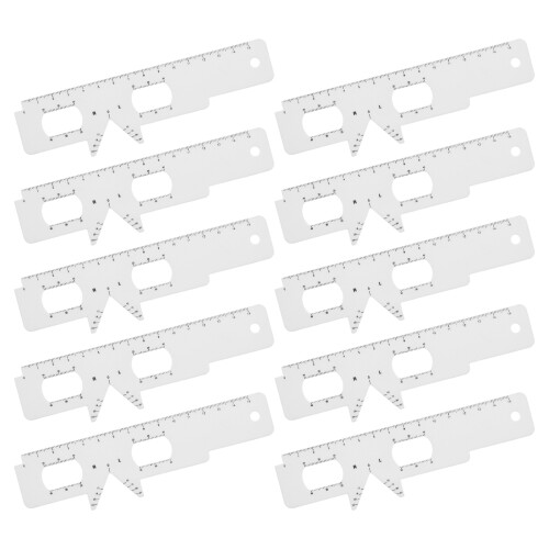 30Pcs White Plastic Pd Ruler Pupillary Distance Meter for Eyeglasses 1