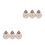 6Pcs DIY Sewing Needle Threaders Rose Gold Alloy Threading Devices 8