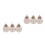 6Pcs DIY Sewing Needle Threaders Rose Gold Alloy Threading Devices 6