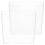 4Pcs Wall-Mounted Acrylic Brochure Rack Clear Document Organizer Stand 3