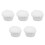 5Pcs White Chef Beanie Elastic Cooking Hat Polyester Cotton Home Use 8