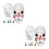 2Sets Paintable White Pulp Masks for DIY Crafts Full Face Plain Mask 10