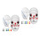 2Sets Paintable White Pulp Masks for DIY Crafts Full Face Plain Mask 4