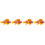 4Pcs Orange Plastic Fish Model Realistic Simulation Animal Figurines 6
