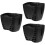3Pcs Baby Stroller Organizer Black Plastic Hanging Diaper Storage Bag 8