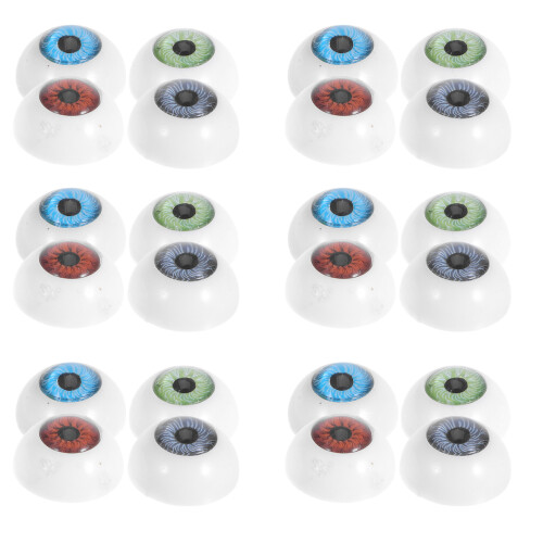 120Pcs Multi Plastic Round Eyes for Crochet Dolls and Stuffed Animals 1