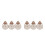 6Pcs DIY Sewing Needle Threaders Rose Gold Alloy Threading Devices 10