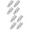 8Pcs Silver Copper Weight Add Thread Adjuster Dart Accessories 8