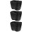 3Pcs Baby Stroller Organizer Black Plastic Hanging Diaper Storage Bag 10