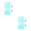 2Sets Durable Plastic Patchwork Ruler Sky-Blue for Home Sewing 6
