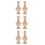 6Pcs Carved Solid Wood Finials Khaki for Staircase Handrail Bed Posts 7