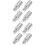 8Pcs Silver Copper Weight Add Thread Adjuster Dart Accessories 6