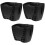 3Pcs Baby Stroller Organizer Black Plastic Hanging Diaper Storage Bag 5