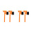 4Pcs Orange Car Snow ABS Brush Windshield Ice Removal Tool 7